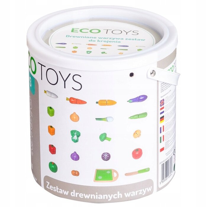 Ecotoys Holz-Schneidegemüse Set für Kinderküchen - bis zu 68% Rabatt