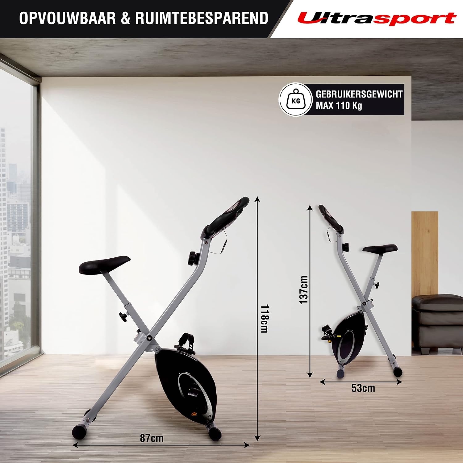 Ultrasport Klappbares Heimtrainer-Fahrrad: Effizientes Training mit bis zu 41% Rabatt