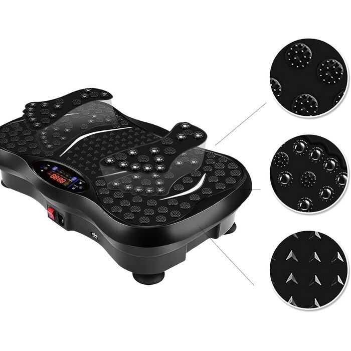 Vibrationsplatte Ganzkörpertrainer - 200W, Bluetooth, bis zu 40% Rabatt
