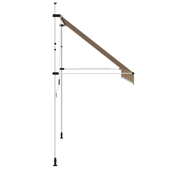 Vidaxl Manuelle Markise 300 cm, gelb-blau gestreift - bis zu 44% Rabatt