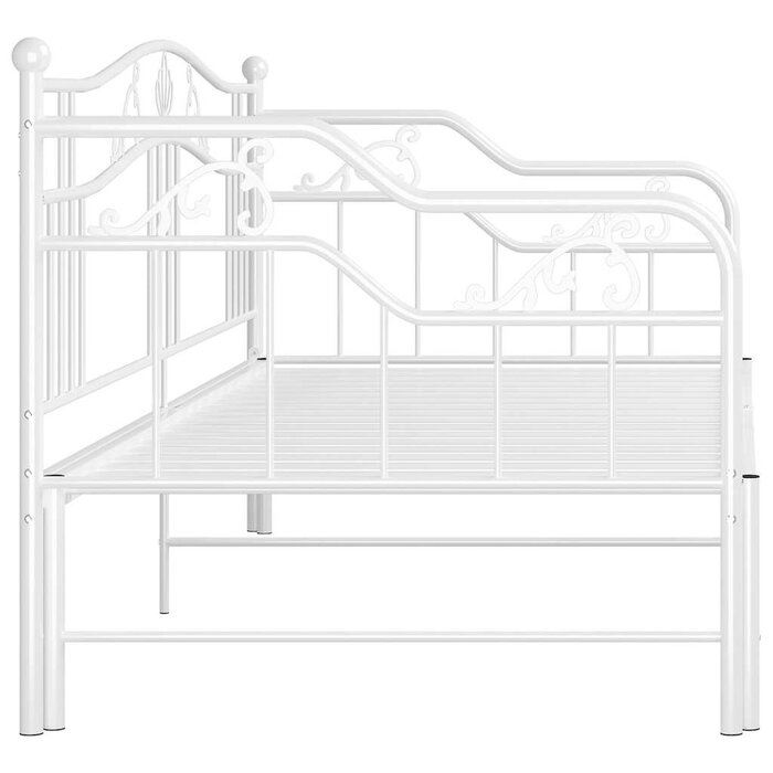 Vidaxl Ausziehbares Schlafsofa Metall 90x200 cm - Weiß - bis zu 39% sparen