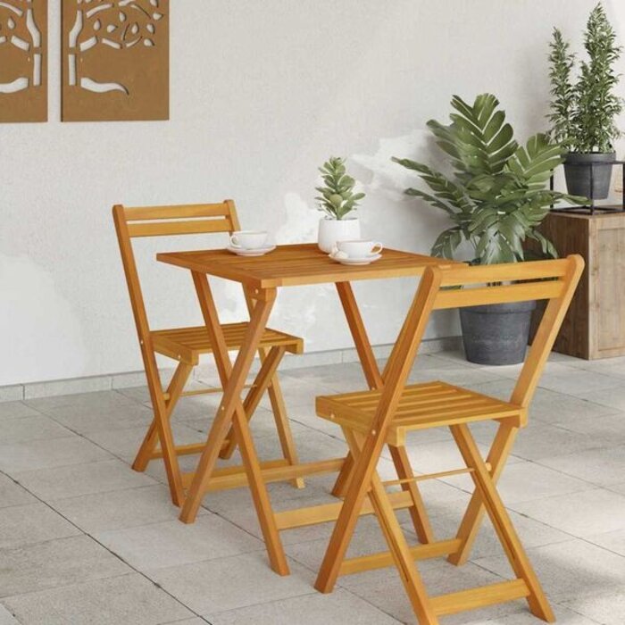 Vidaxl Klappbarer Gartentisch aus Akazienholz 60x60 cm - bis zu 41% Rabatt