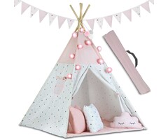 Viking Choice Tipi-Spielzelt für Kinder in Rosa - Jetzt bis zu 43% günstiger sichern