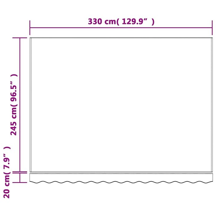 Vidaxl Markisenstoff Ersatzbespannung 3,5x2,5m gestreift - Outlet bis zu 71% günstiger