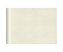 Vidaxl Balkonsichtschutz 75 x 800 cm - Creme - wetterfest & robust, bis zu 39% Rabatt