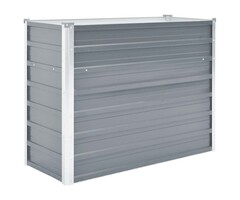 Vidaxl Hochbeet aus verzinktem Stahl 100x40x77cm - Grau - bis zu 45% Rabatt