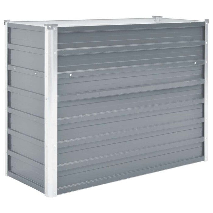 Vidaxl Hochbeet aus verzinktem Stahl 100x40x77cm - Grau - bis zu 39% Rabatt