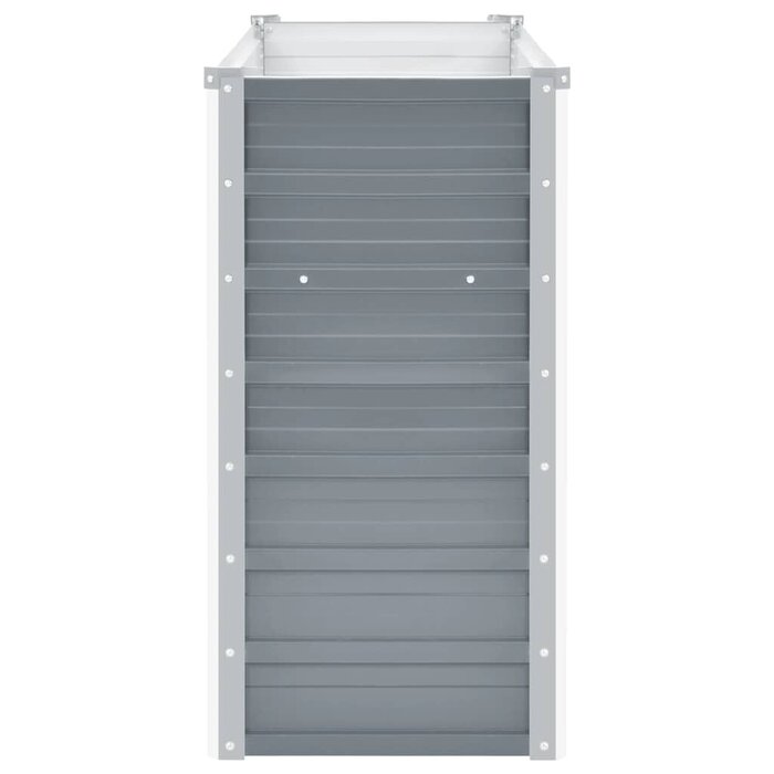 Vidaxl Hochbeet aus verzinktem Stahl 100x40x77cm - Grau - bis zu 39% Rabatt