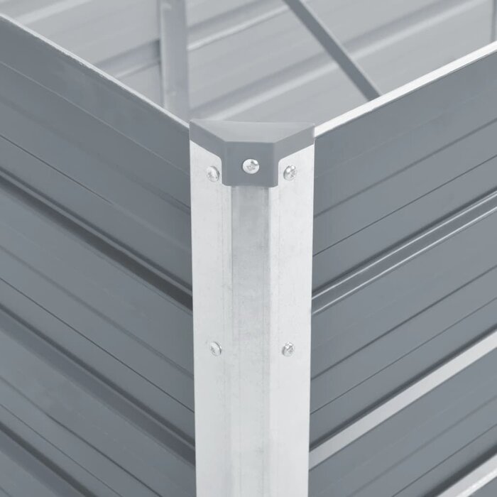 Vidaxl Hochbeet aus verzinktem Stahl 100x40x77cm - Grau - bis zu 39% Rabatt