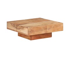 Vidaxl Couchtisch aus massivem Akazienholz 80x80cm - bis zu 47% Rabatt