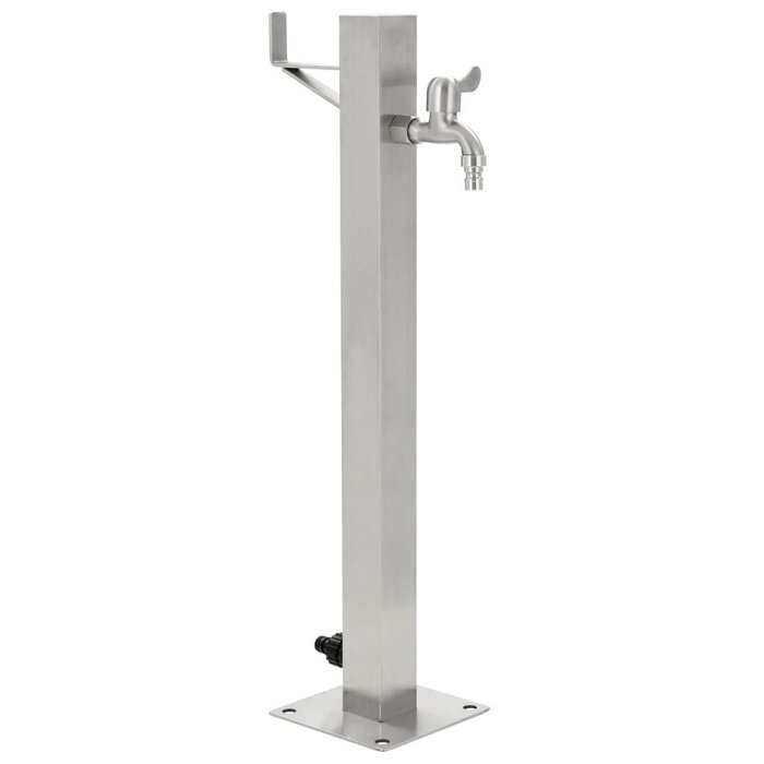 Vidaxl Garten-Wassersäule quadratisch 65 cm Edelstahl - Jetzt bis zu 39% sparen