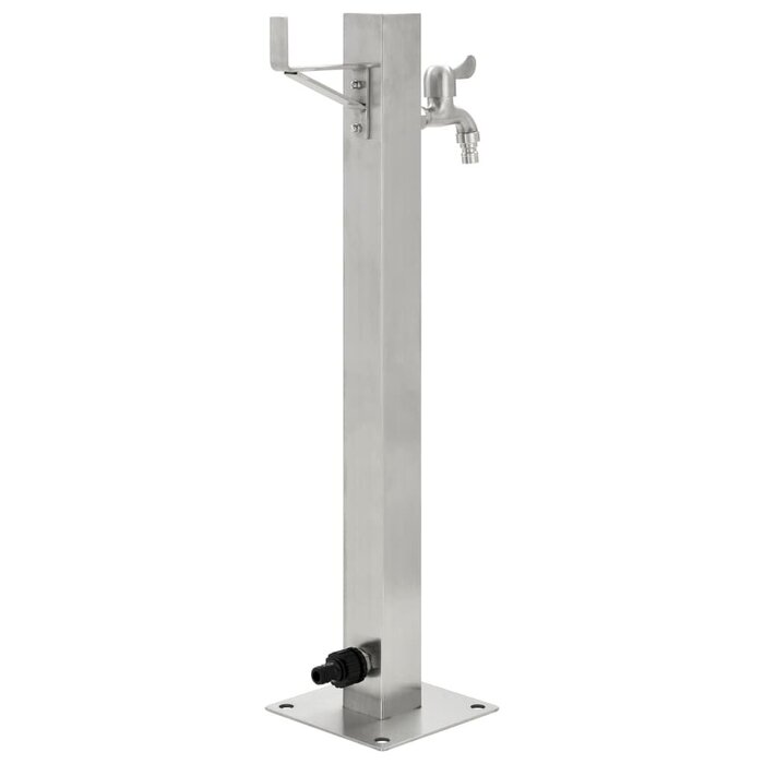 Vidaxl Garten-Wassersäule quadratisch 65 cm Edelstahl - Jetzt bis zu 39% sparen