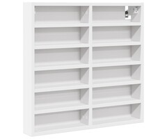 Vidaxl Weißer Vitrinenschrank 60x58 cm - Kompaktes Wandregal - Sparen Sie bis zu 39%