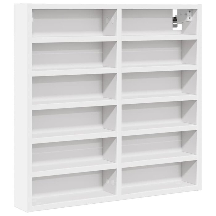 Vidaxl Weißer Vitrinenschrank 60x58 cm - Kompaktes Wandregal - Sparen Sie bis zu 39%