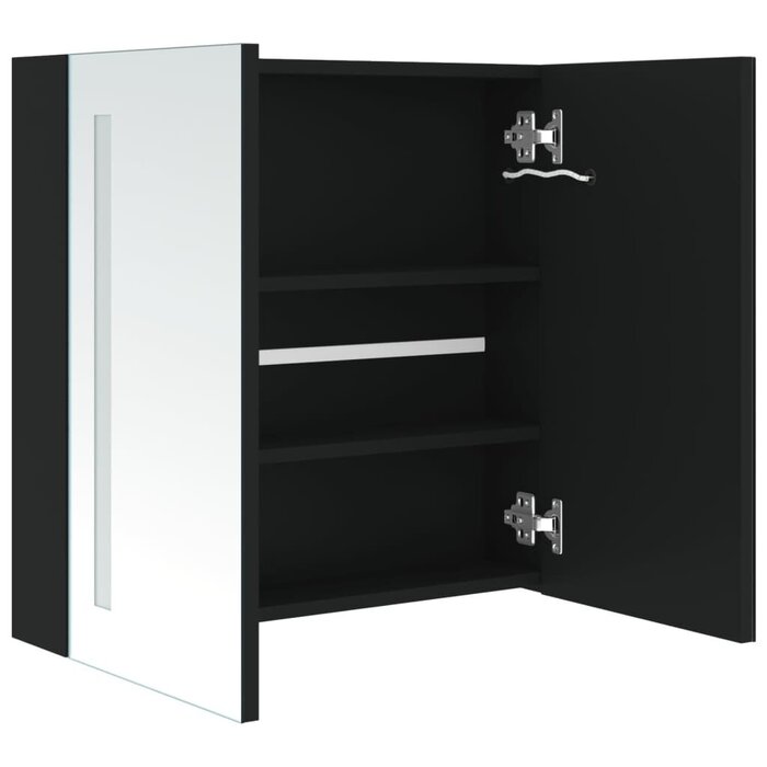 Vidaxl Spiegelschrank mit LED in Anthrazit - bis zu 36% Rabatt im Outlet