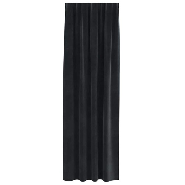 Vidaxl Samt Verdunkelungsvorhänge 2er-Set Schwarz 140x225cm - bis zu 39% sparen