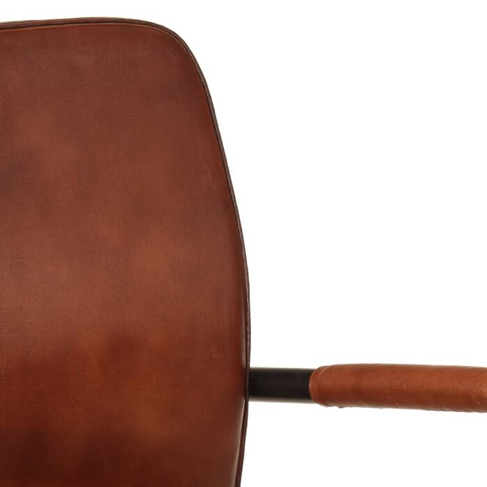 Vidaxl Exklusiver Echtleder-Sessel Braun - Industrielles Design - bis zu 42% Rabatt