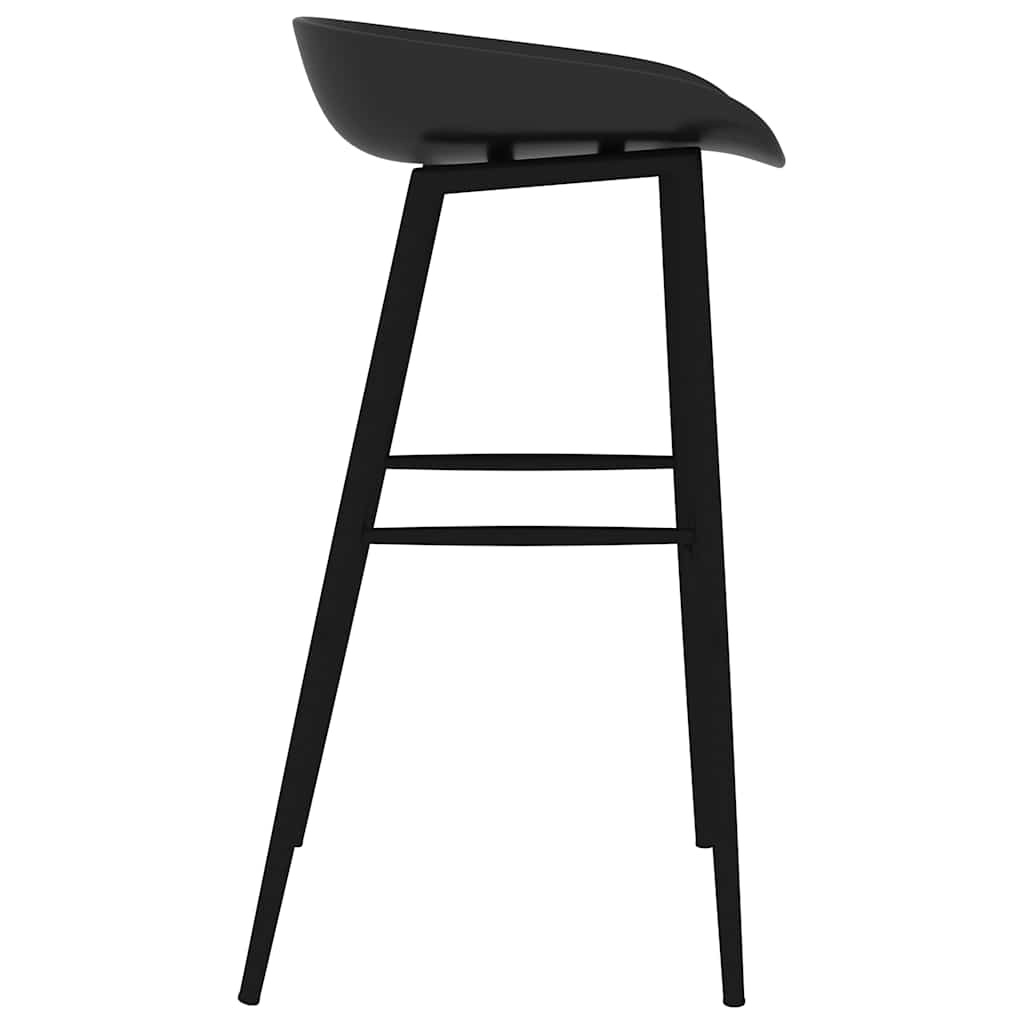 Vidaxl Design Barhocker 2er-Set Schwarz - Ergonomisch & Stabil - Bis zu 41% sparen