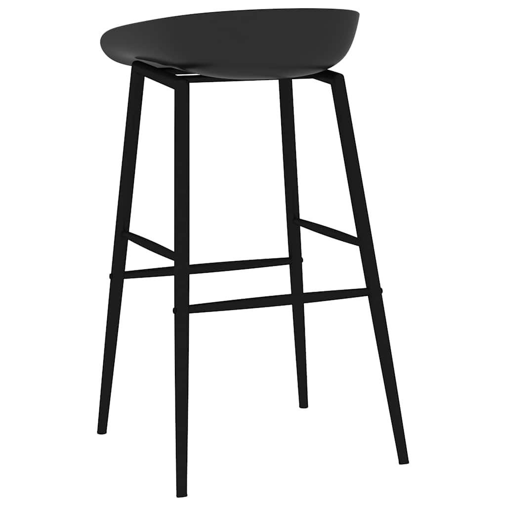 Vidaxl Design Barhocker 2er-Set Schwarz - Ergonomisch & Stabil - Bis zu 41% sparen