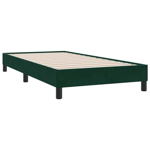 Vidaxl Luxuriöses Boxspringbett 200x220 cm Samt Dunkelgrün - bis zu 41% sparen