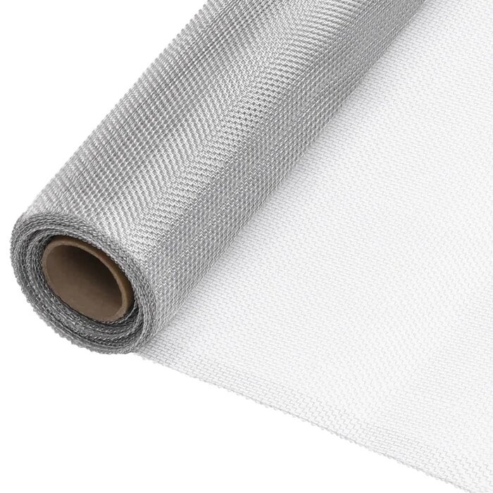 Vidaxl Aluminium-Fliegengitter 60 x 2000 cm - Silber - Jetzt bis zu 39% sparen