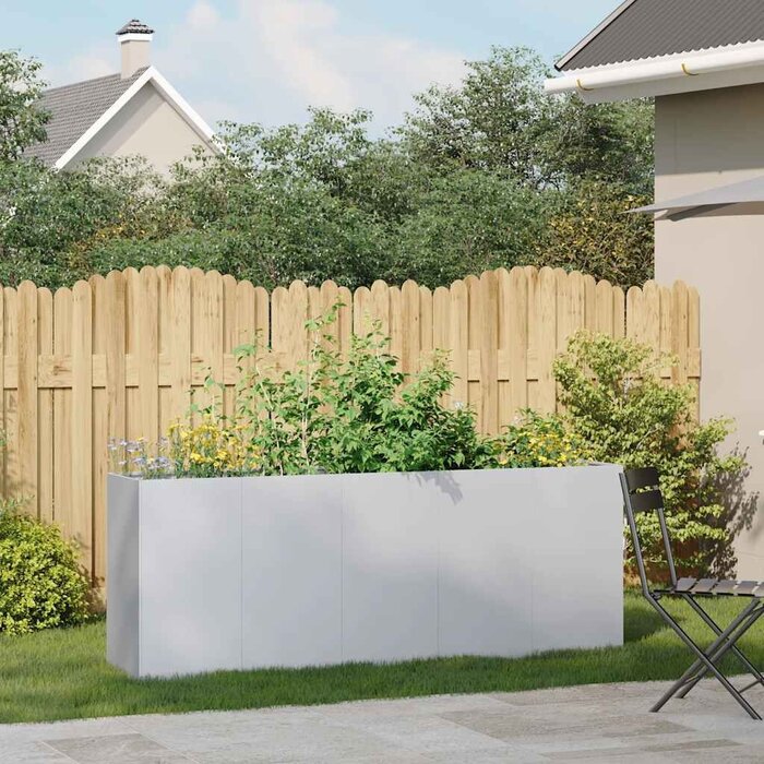 Vidaxl Großes Hochbeet aus Stahl 200x40x80cm - jetzt bis zu 37% günstiger