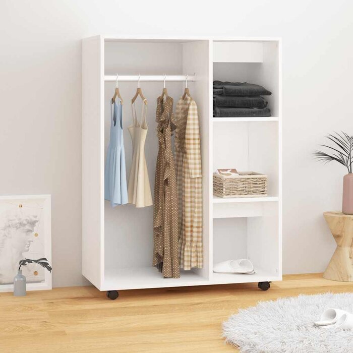Vidaxl Moderner Kleiderschrank Weiß 80x40x110 cm - Jetzt bis zu 36% Rabatt sichern