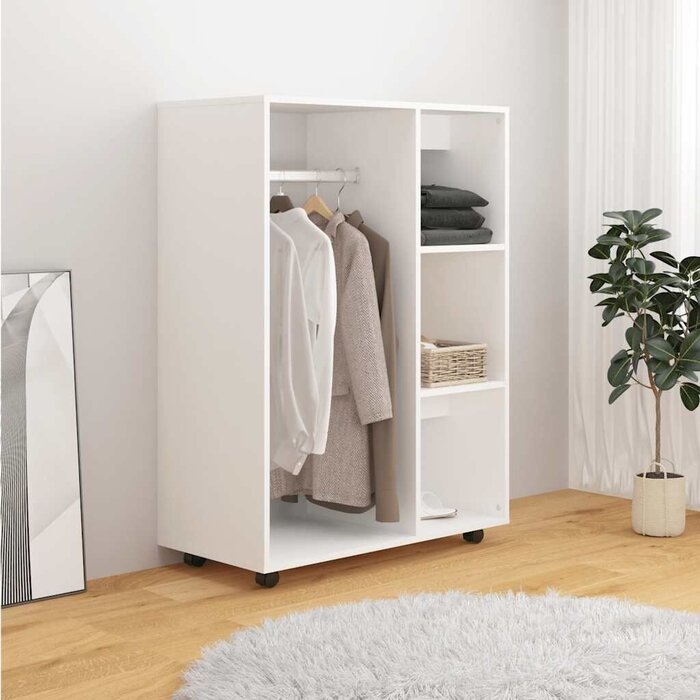 Vidaxl Moderner Kleiderschrank Weiß 80x40x110 cm - Jetzt bis zu 36% Rabatt sichern