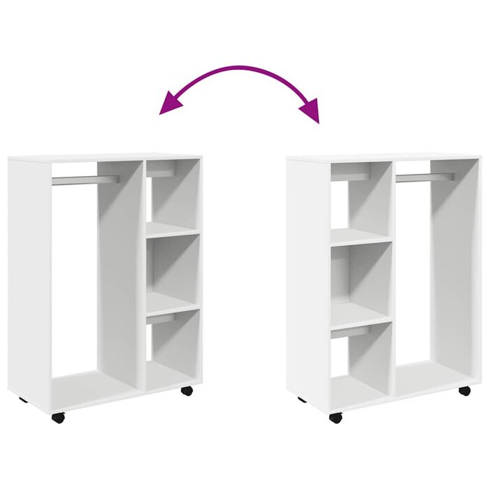 Vidaxl Moderner Kleiderschrank Weiß 80x40x110 cm - Jetzt bis zu 36% Rabatt sichern