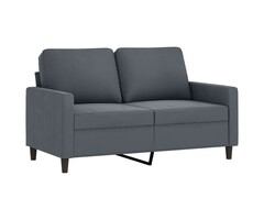 Vidaxl 2-Sitzer Samtsofa 120 cm Dunkelgrau - jetzt bis zu 37% sparen