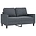 2-Sitzer Samtsofa 120 cm Dunkelgrau - jetzt bis zu 37% sparen