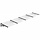 Großes Türvordach 396x90 cm - Polycarbonat Schwarz - bis zu 35% Rabatt