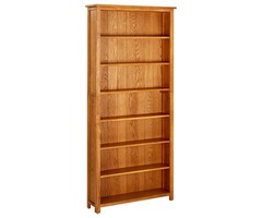 Vidaxl Bücherregal Massivholz Eiche 90x22,5x200 cm - jetzt bis zu 37% sparen
