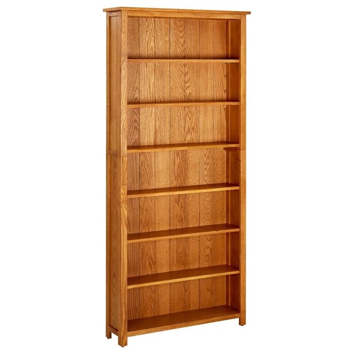 Vidaxl Bücherregal Massivholz Eiche 90x22,5x200 cm - jetzt bis zu 37% sparen