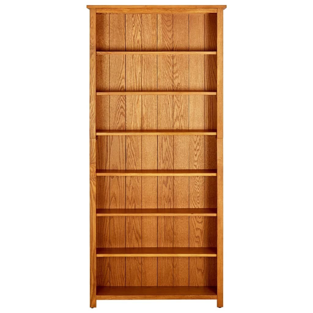 Vidaxl Bücherregal Massivholz Eiche 90x22,5x200 cm - jetzt bis zu 37% sparen