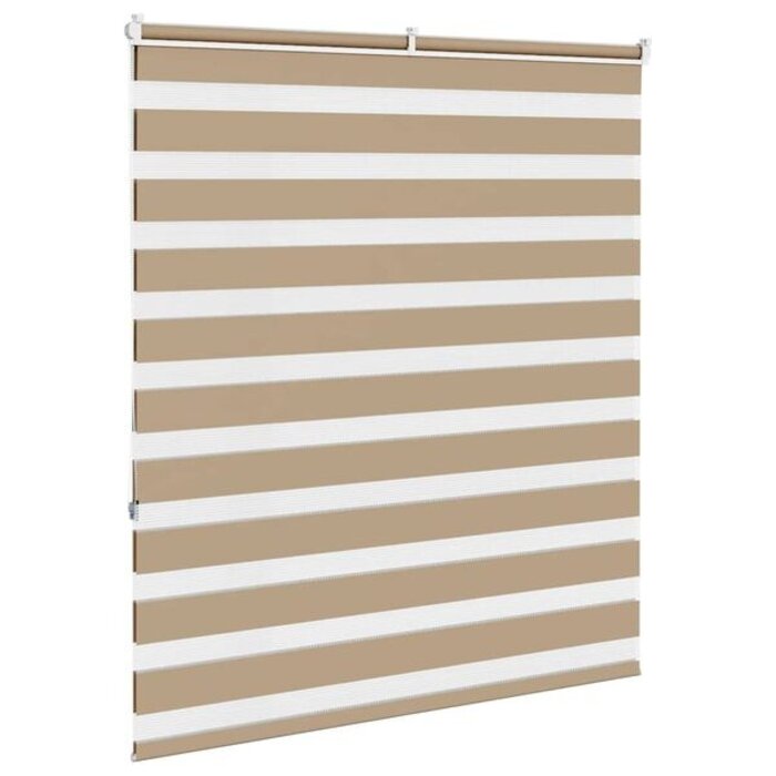 Vidaxl Doppelrollo 120x150 cm Sandbraun - Blickdicht & Flexibel - bis zu 35% Rabatt