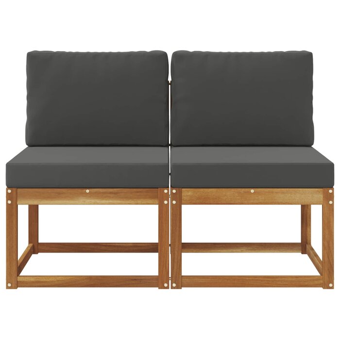 Vidaxl Garten-Mittelsofa Set 2-tlg. aus Akazie | Bis zu 37% Rabatt