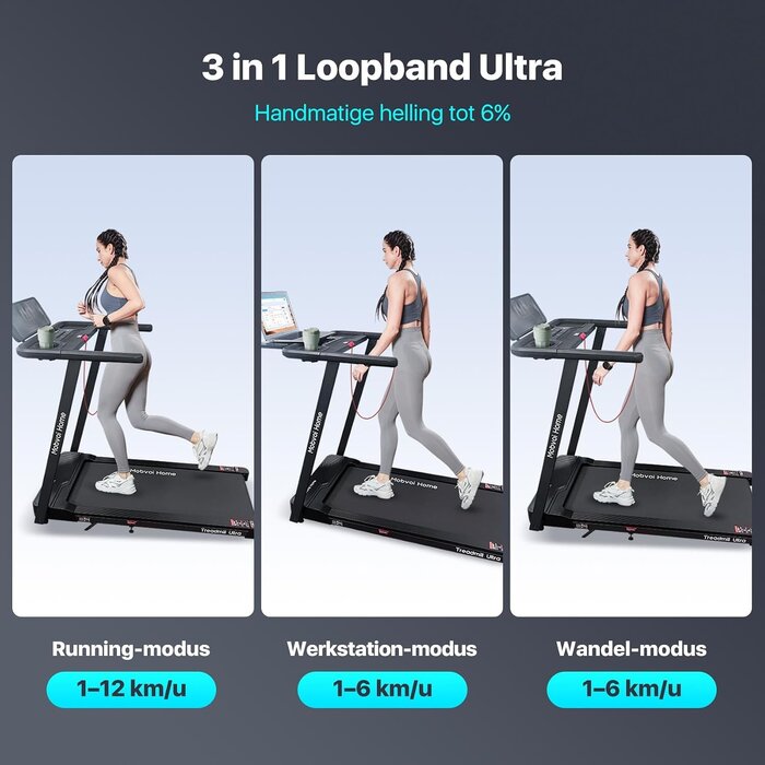 3-in-1 Faltbares Laufband mit 2,5 PS - Jetzt bis zu 37% günstiger sichern!