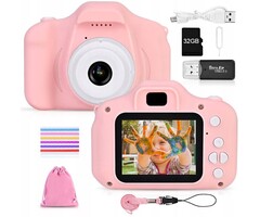Digitale Kinderkamera Rosa inkl. 32GB SD-Karte - Jetzt bis zu 39% Rabatt sparen