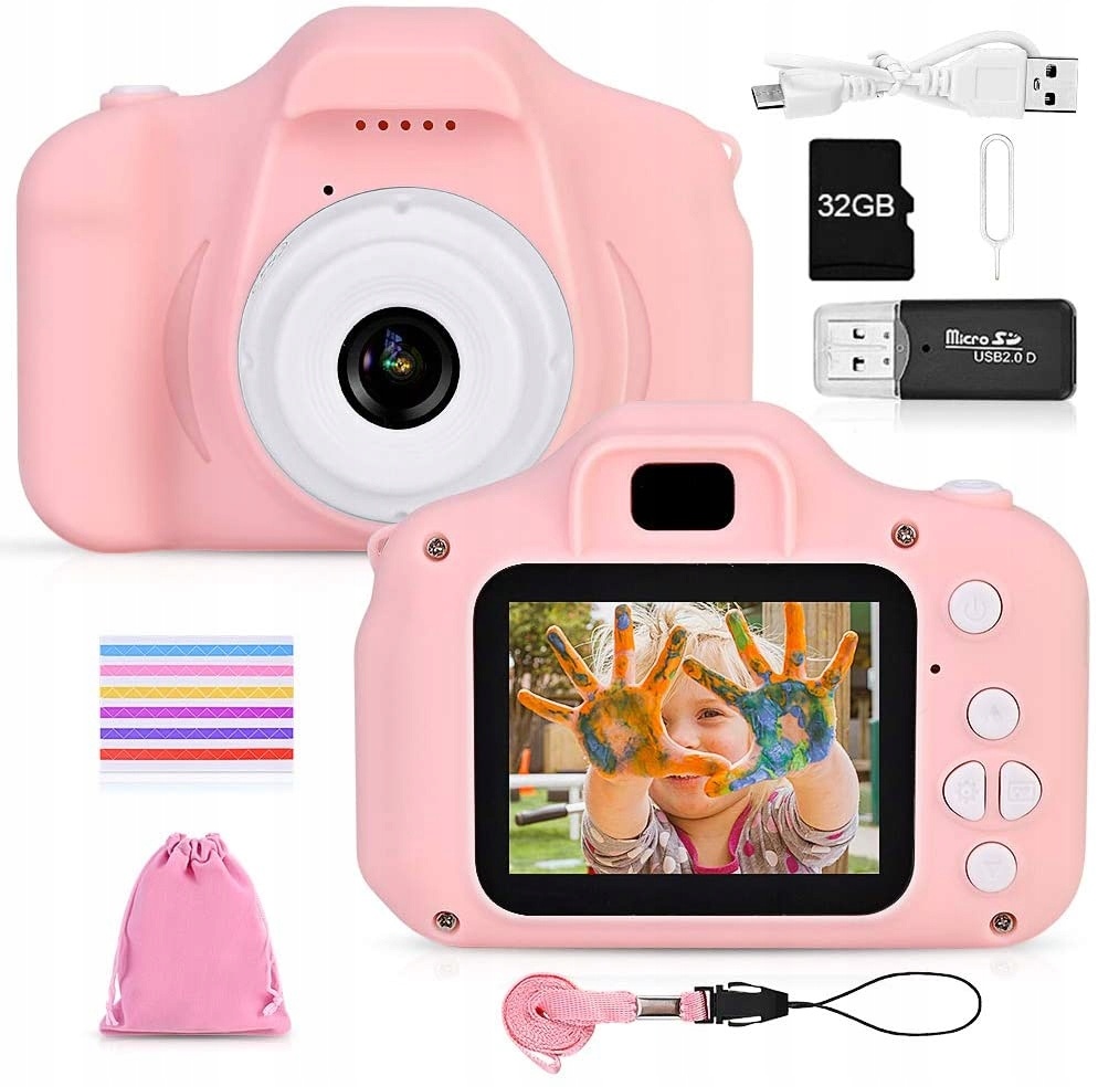 Digitale Kinderkamera Rosa - 32GB SD inkl. - Bis zu 33% Rabatt