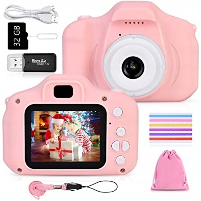 Digitale Kinderkamera Rosa - 32GB SD inkl. - Bis zu 33% Rabatt