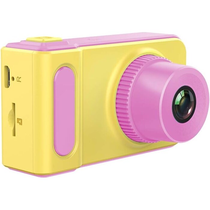 Digitale Kinderkamera - 1080p, 5MP - Pink/Gelb - Bis zu 37% Rabatt