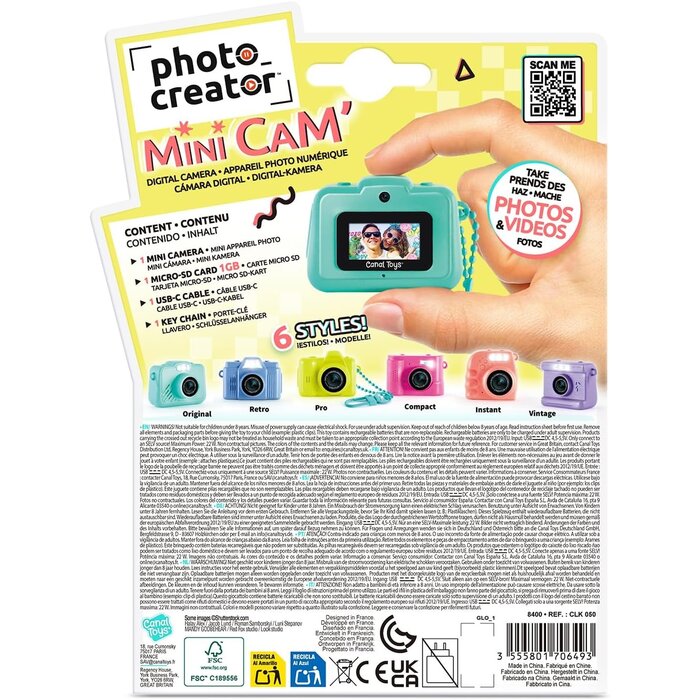 Canal Toys Digitale Kinder-Minikamera mit 1 GB SD-Karte - Blau - bis zu 37% sparen
