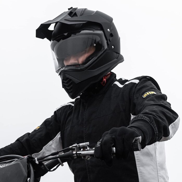 Dual-Sport Adventure Helm | Mattschwarz | Größe M | bis zu 36% Rabatt