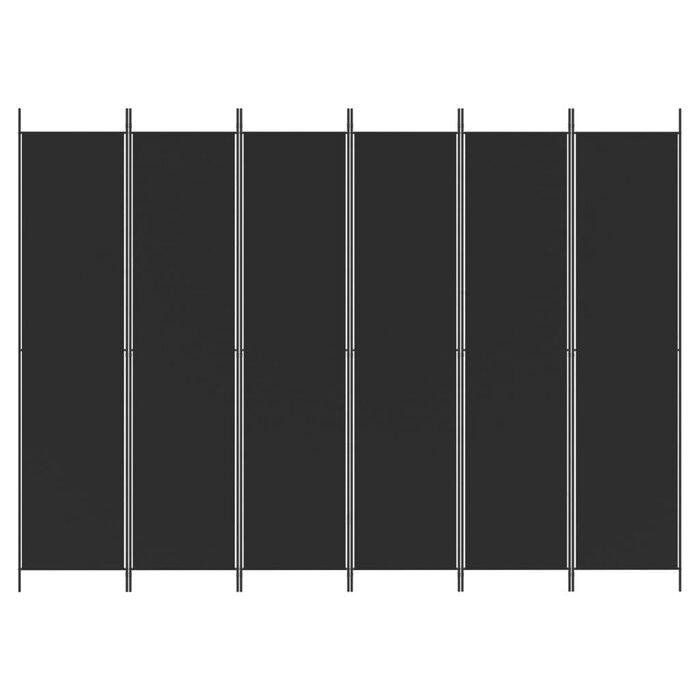 Vidaxl Flexibler Raumteiler 300x220 cm, Schwarz - bis zu 41% Rabatt!