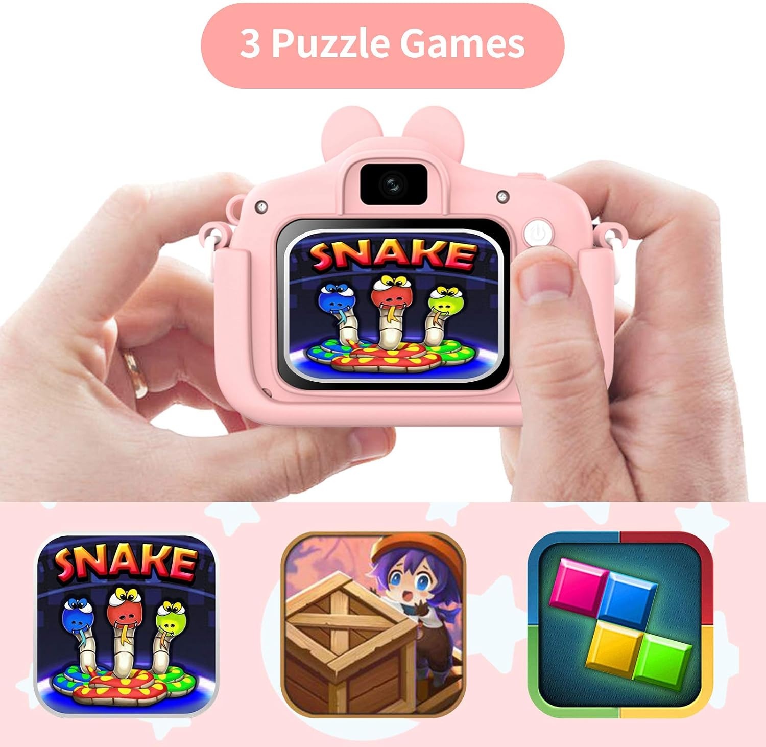Digitale Kinderkamera 20 MP - HD-Video - Pink - bis zu 38% Rabatt