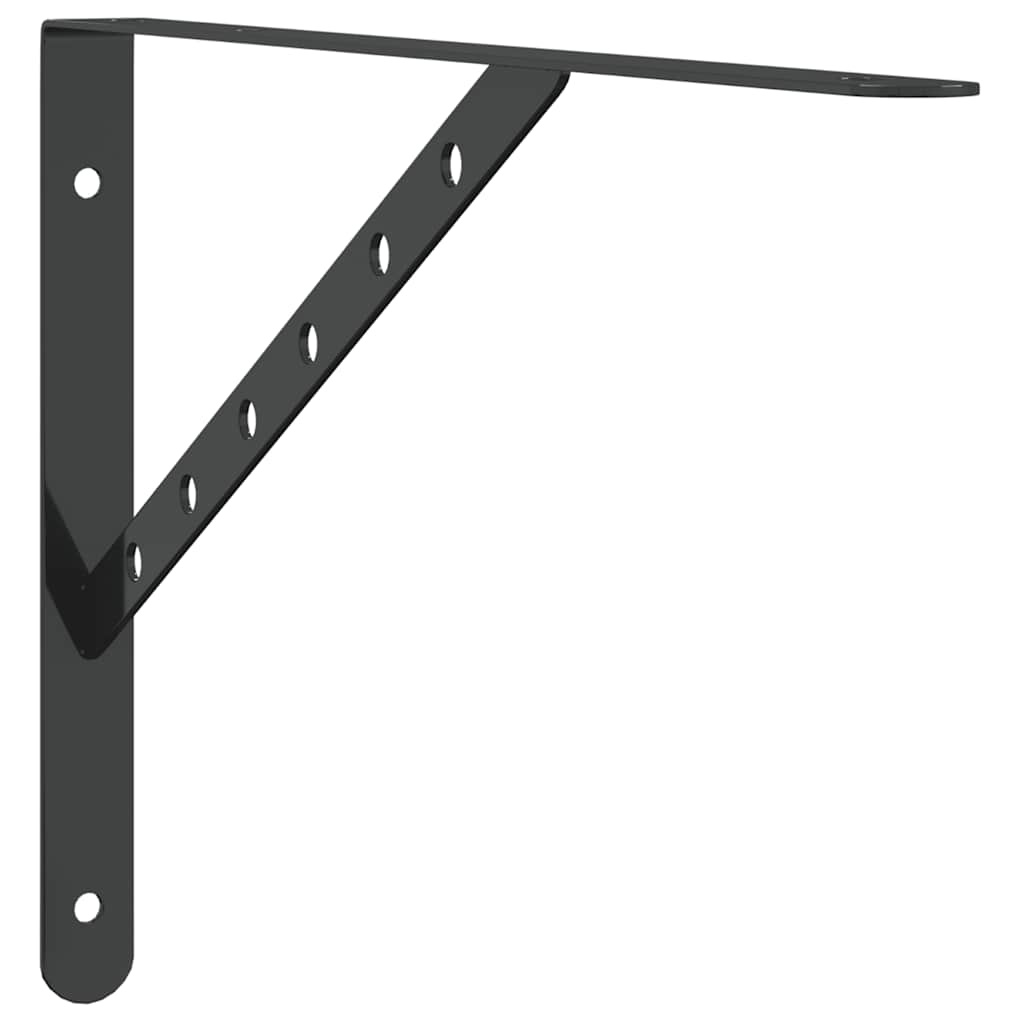 Vidaxl 4er Set Regalträger Edelstahl Schwarz 40x25cm - Jetzt bis zu 33% sparen