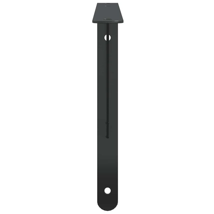 Vidaxl 4er Set Regalträger Edelstahl Schwarz 40x25cm - Jetzt bis zu 33% sparen