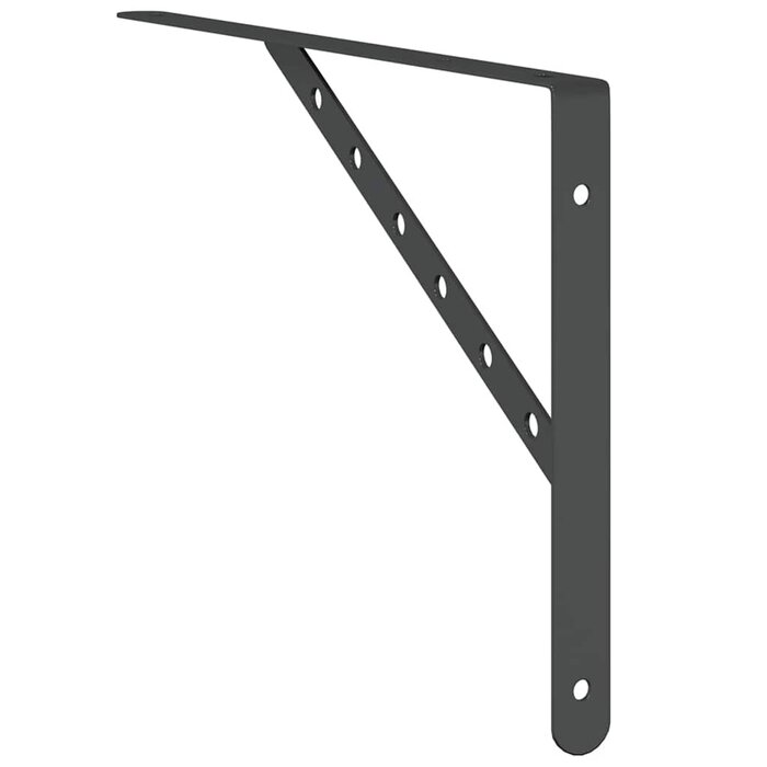 Vidaxl 4er Set Regalträger Edelstahl Schwarz 40x25cm - Jetzt bis zu 33% sparen