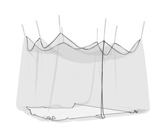 Vidaxl Großes Outdoor-Moskitonetz 300x300x250cm - Schwarz - bis zu 39% Rabatt